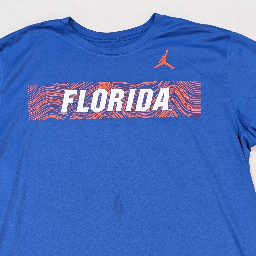 The Nike Tee Jordan Florida Gators Dri-FIT T-Shirt Men's XL Athletic Cut Jumpman